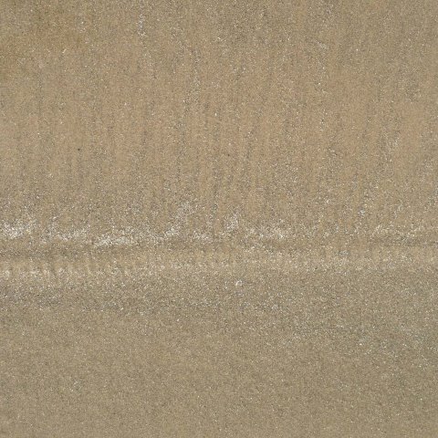 t20187: semi-abstract photo (cycle track in sand) by Ewart Shaw